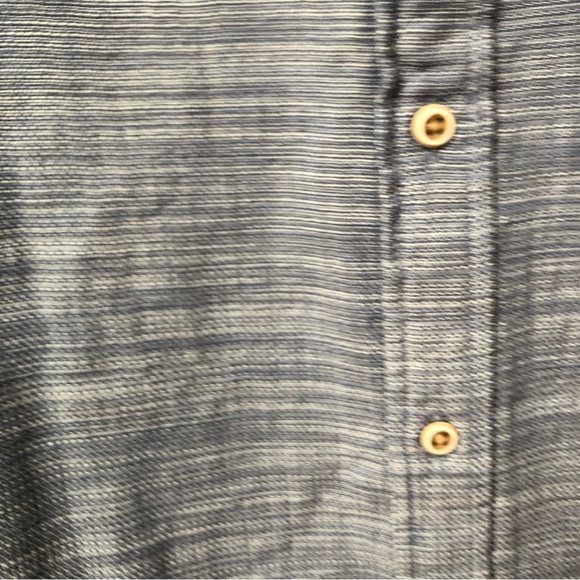NWT ROWM Mens long sleeve woven blue button down cotton M - Picture 5 of 10